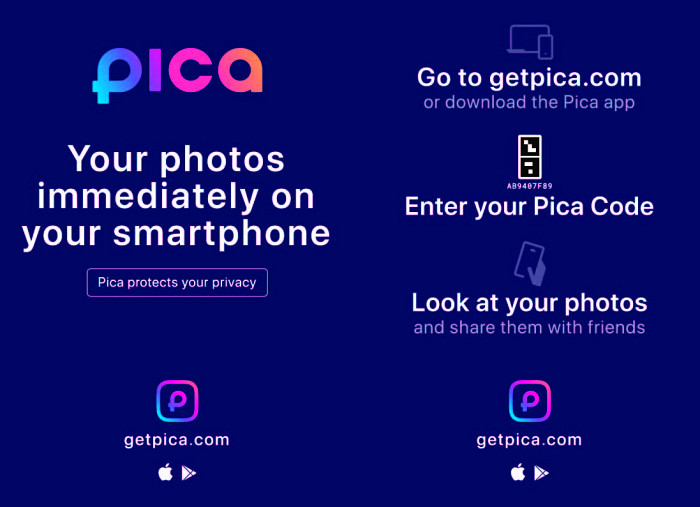 Pridobi svoje fotografije s Pica tehnologijo